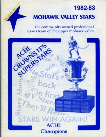 Mohawk Valley Stars 1982-83 game program