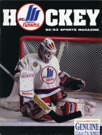 Moncton Hawks 1992-93 game program