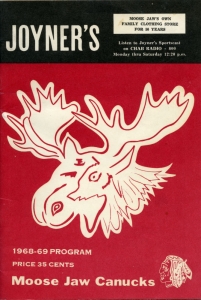 Moose Jaw Canucks 1968-69 game program