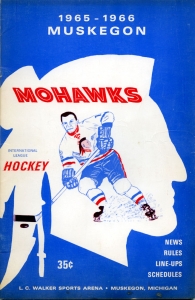 Muskegon Mohawks 1965-66 game program