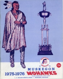 Muskegon Mohawks 1975-76 game program