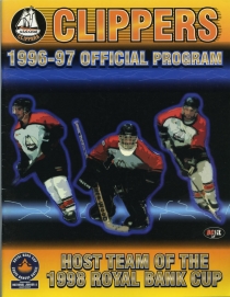 Nanaimo Clippers 1996-97 game program