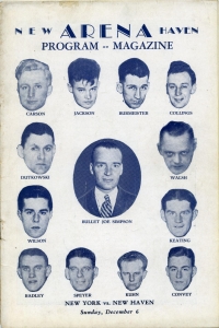 New Haven Eagles 1931-32 game program
