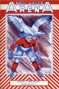 New Haven Eagles 1934-35 game program
