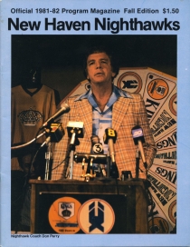New Haven Nighthawks 1981-82 game program