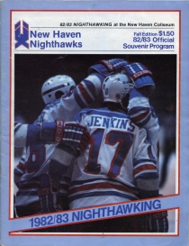 New Haven Nighthawks 1982-83 game program