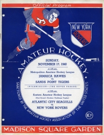 New York Rovers 1940-41 game program