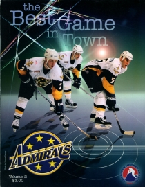Norfolk Admirals 2001-02 game program