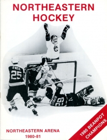 Northeastern University 1980-81 game program