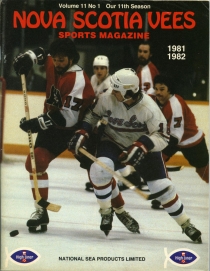 Nova Scotia Voyageurs 1981-82 game program