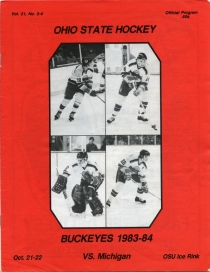 Ohio State University 1983-84 game program