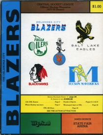 Oklahoma City Blazers 1975-76 game program