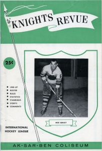 Omaha Knights 1960-61 game program