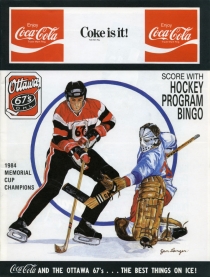Ottawa 67's 1986-87 game program
