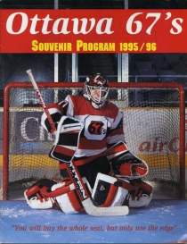 Ottawa 67's 1995-96 game program