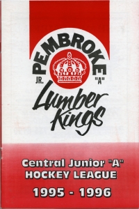 Pembroke Lumber Kings 1995-96 game program