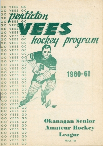 Penticton Vees 1960-61 game program