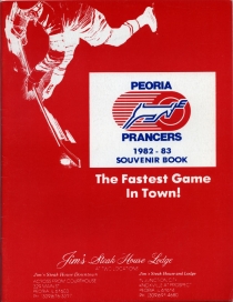 Peoria Prancers 1982-83 game program