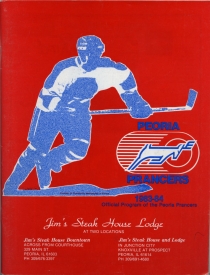 Peoria Prancers 1983-84 game program