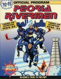 Peoria Rivermen 1992-93 game program