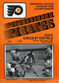 Peterborough Pirates 1986-87 game program