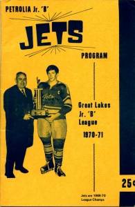 Petrolia Jets 1970-71 game program