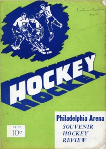 Philadelphia Ramblers 1940-41 game program