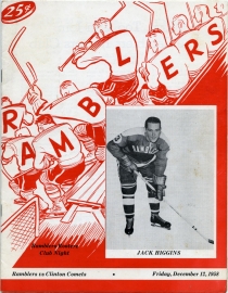 Philadelphia Ramblers 1958-59 game program