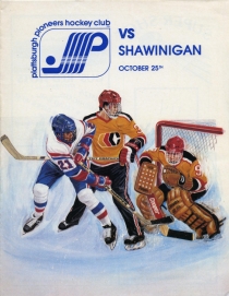Plattsburgh Pioneers 1984-85 game program
