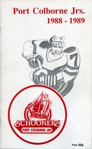 Port Colborne Schooners 1988-89 game program