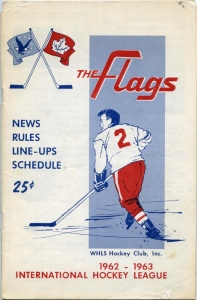 Port Huron Flags 1962-63 game program