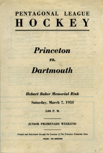 Princeton University 1952-53 game program