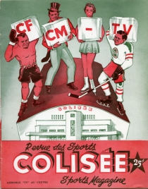 Quebec Frontenacs 1955-56 game program