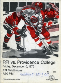 R.P.I. 1975-76 game program