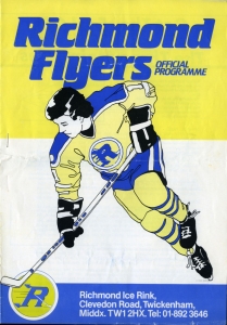 Richmond Flyers 1984-85 game program