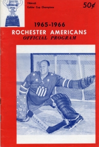 Rochester Americans 1965-66 game program