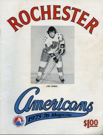Rochester Americans 1975-76 game program