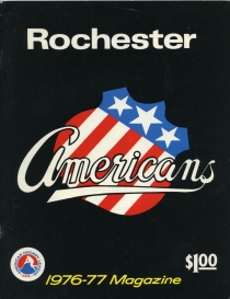 Rochester Americans 1976-77 game program