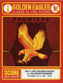 Salt Lake Golden Eagles 1987-88 game program