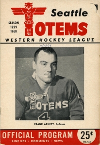 Seattle Totems 1959-60 game program
