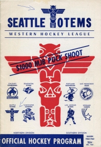 Seattle Totems 1962-63 game program