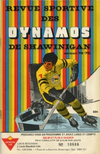 Shawinigan Dynamos 1974-75 game program