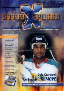Sheffield Steelers 1999-00 game program