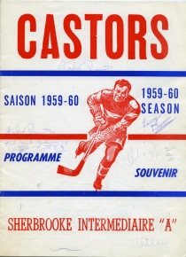 Sherbrooke Castors 1959-60 game program