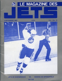 Sherbrooke Jets 1982-83 game program