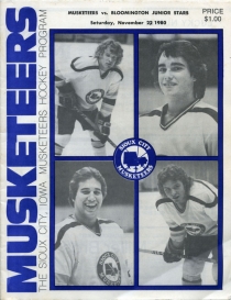 Sioux City Musketeers 1980-81 game program