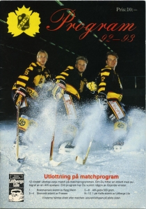 Skelleftea AIK 1992-93 game program