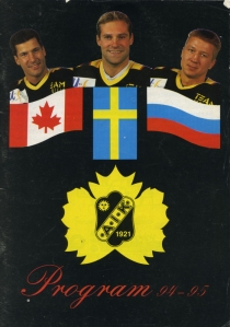 Skelleftea AIK 1994-95 game program