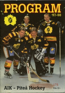 Skelleftea AIK 1997-98 game program