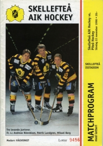 Skelleftea AIK 1998-99 game program